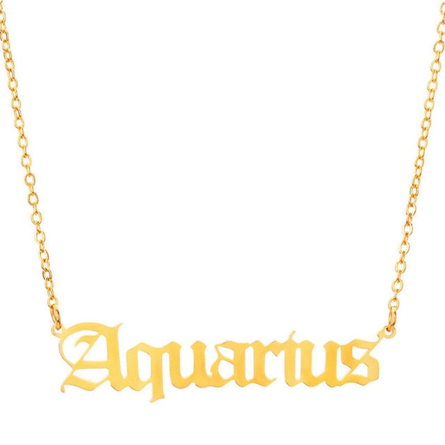 Zodiac Necklace - Aquarius
