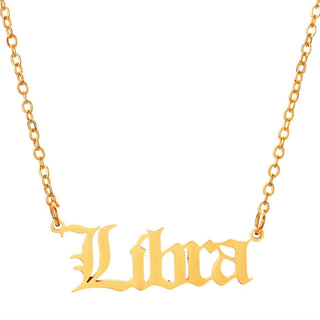 Zodiac Necklace - Libra