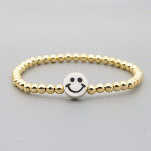 Sofia Smiley Bracelet - White