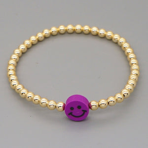 Sofia Smiley Bracelet - Purple