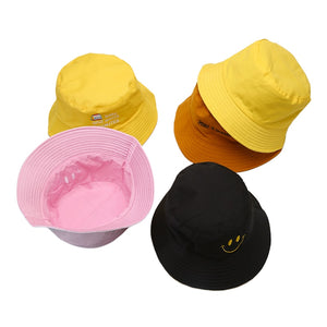 Smile Bucket Hat - Pink/White