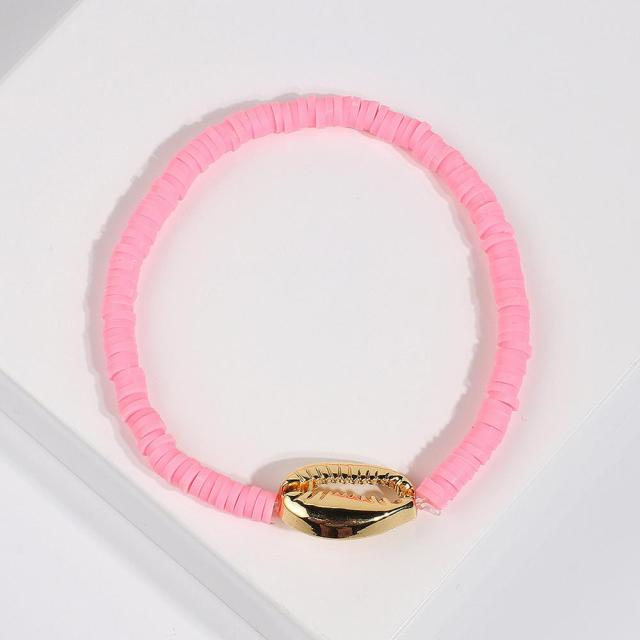 Delilah Shell Bracelet - Pink