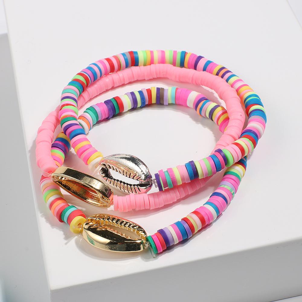 Delilah Shell Bracelet - Pink