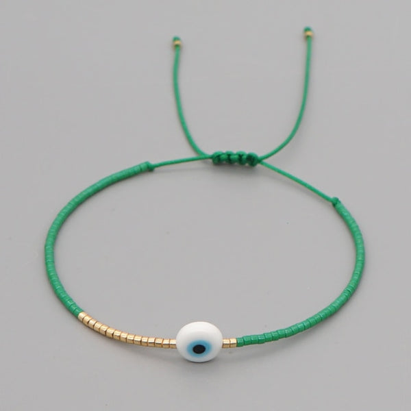 Evil Eye Bracelet Aqua