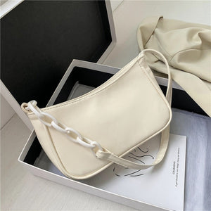Kristina Chain Handbag - White