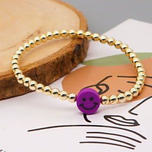 Sofia Smiley Bracelet - Purple