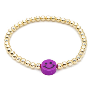 Sofia Smiley Bracelet - Purple