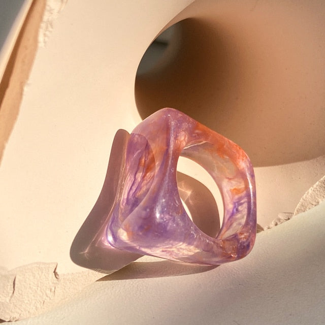 Adeline Stone Ring - Pink