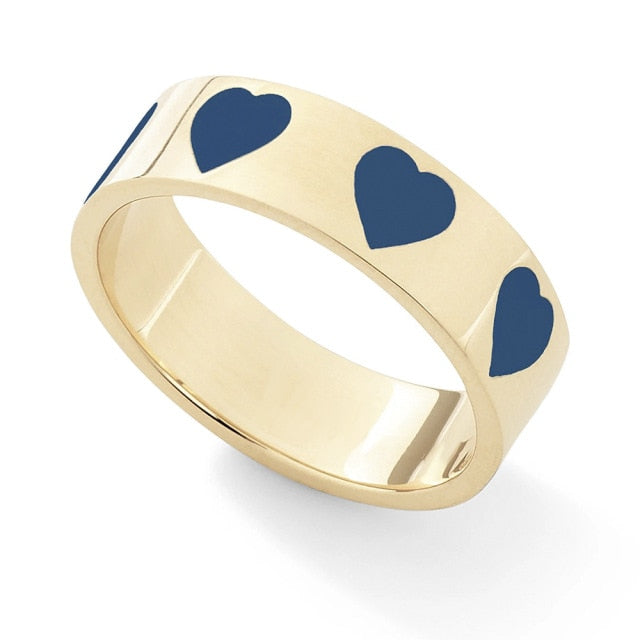 I Heart You Ring - Dark Blue