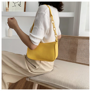 Kristina Chain Handbag - Yellow