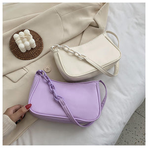 Kristina Chain Handbag - Purple
