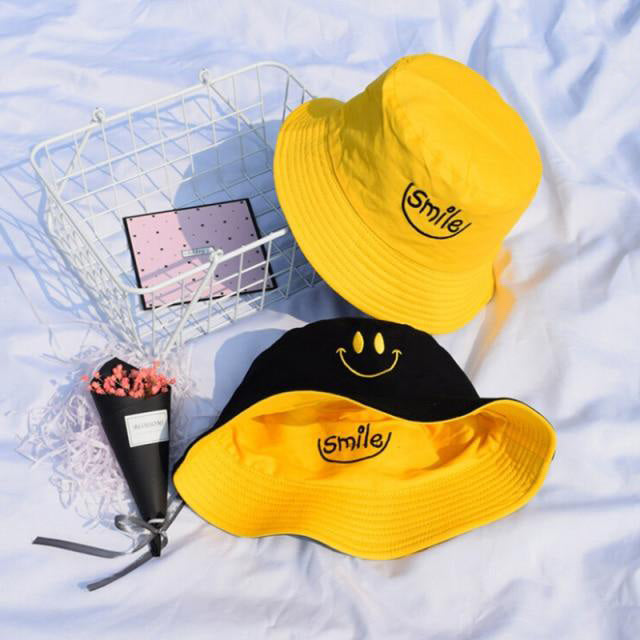 Smile Hat - Black/Yellow
